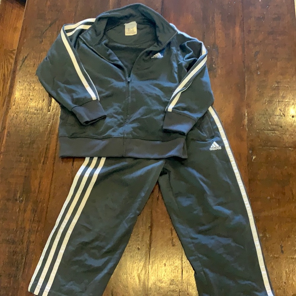 Adidas size 4 boys track suit. Used